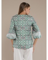 Pinkish Green Short Jacket