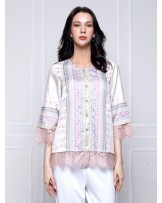 Boho Spring Garden Shirt
