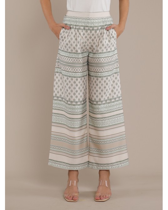 Green Suji Palazzo Pants