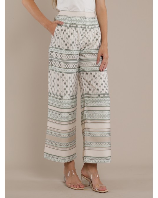 Green Suji Palazzo Pants