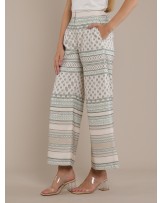 Green Suji Palazzo Pants