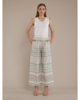 Green Suji Palazzo Pants