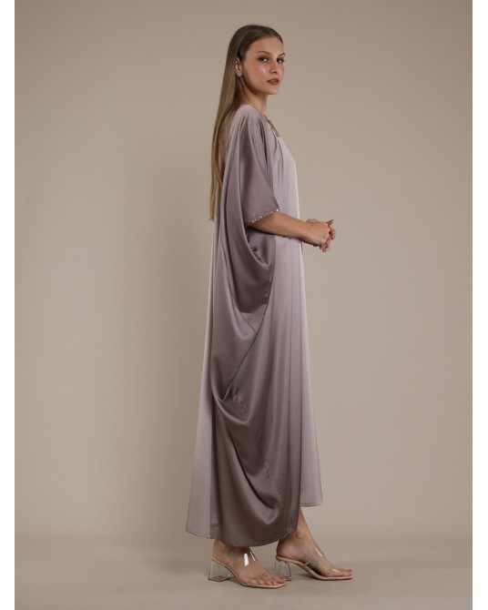 Ombre Mocca Butterfly Kaftan Dress