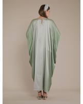 Ombre Green Butterfly Kaftan Dress
