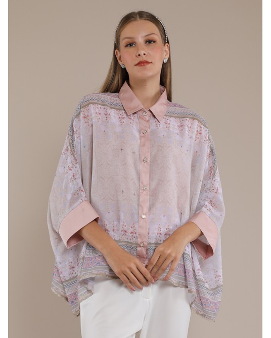 Spring Garden Kaftan Shirt Blouse