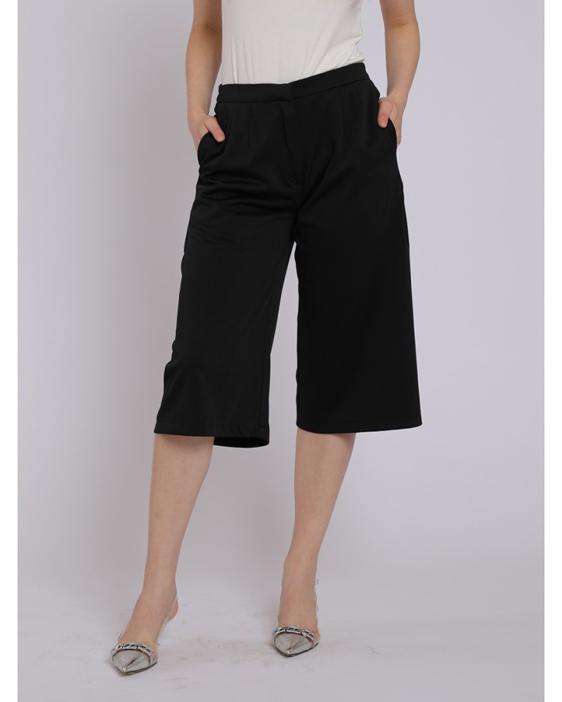 Black Cropped Culottes