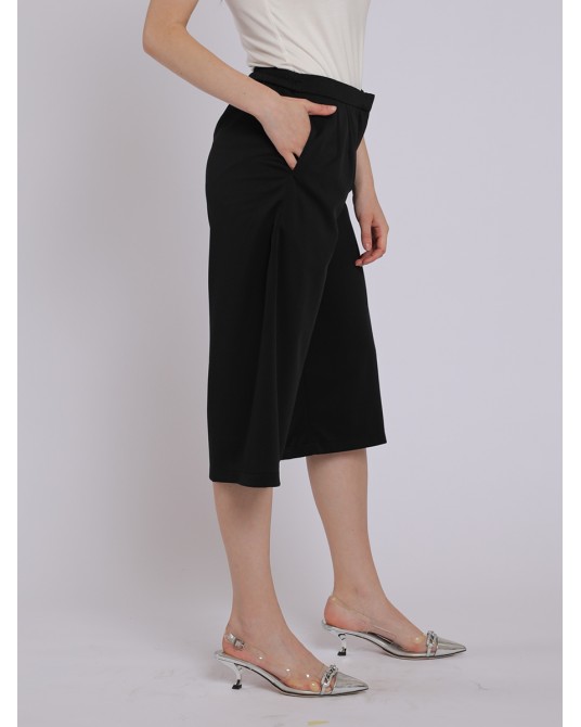 Black Cropped Culottes
