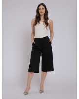 Black Cropped Culottes