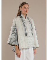 Sage Butterfly Kimono Blouse
