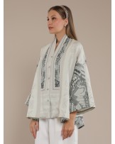 Sage Butterfly Kimono Blouse