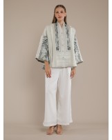Sage Butterfly Kimono Blouse