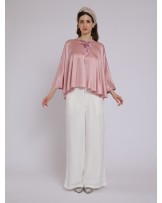 Pink Ponco Kaftan Blouse