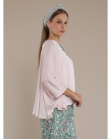Blush Ponco Kaftan Blouse