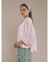 Blush Ponco Kaftan Blouse