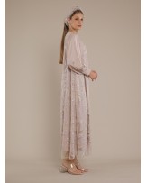 Blush Butterfly Abaya Dress