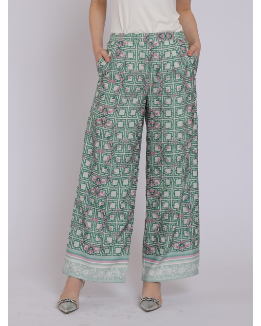 Pinkish Green Palazzo Pants