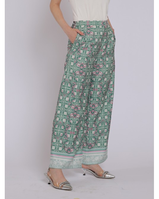 Pinkish Green Palazzo Pants