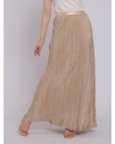 Gold Pleated Skirt