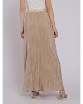 Gold Pleated Skirt