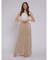 Gold Pleated Skirt