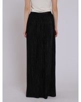 Black Pleated Maxi Dress