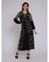 Black Ethereal Abaya Dress