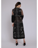 Black Ethereal Abaya Dress