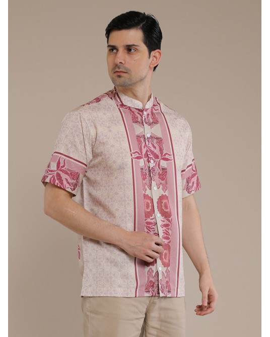 Pekalongan Peranakan Border Kaftan Shirt