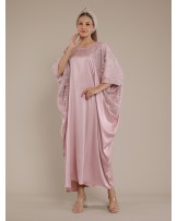 Dusty Rose Butterfly Kaftan Dress
