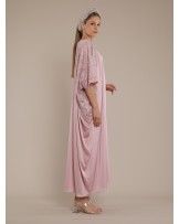 Dusty Rose Butterfly Kaftan Dress