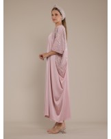 Dusty Rose Butterfly Kaftan Dress