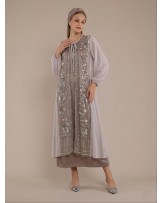 Grey Iris Abaya Dress