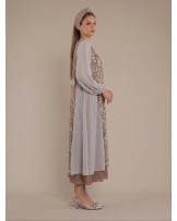 Grey Iris Abaya Dress