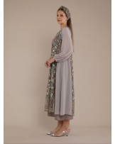 Grey Iris Abaya Dress