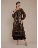 Brown Iris Abaya Dress