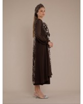 Brown Iris Abaya Dress