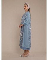 Blue Iris Abaya Dress