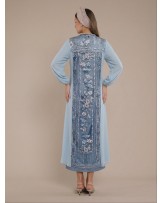 Blue Iris Abaya Dress