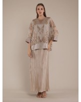 Gold Geometric Sequin Kaftan Blouse
