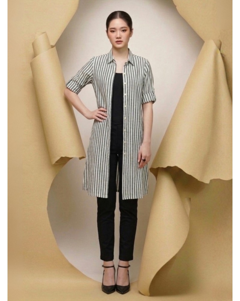 Ayana Stripes Tunic Shirt