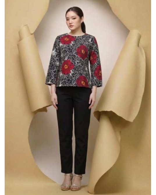 Clover Peony Bloom Blouse