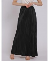 Black Pleated Maxi Dress