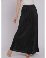 Black Pleated Maxi Dress