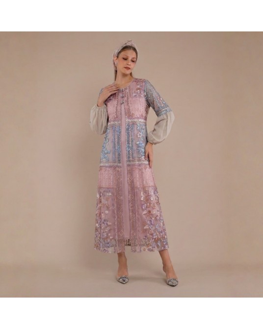 Pink Ethereal Abaya Dress