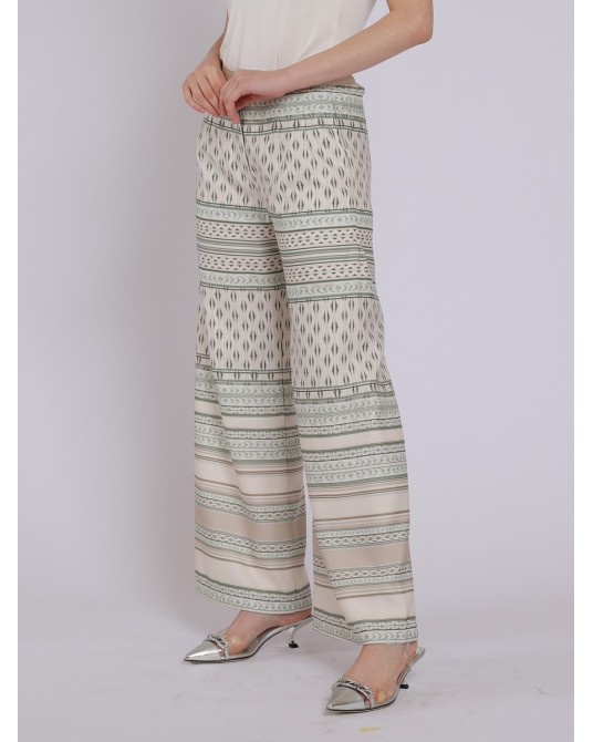 Green Suji Palazzo Pants