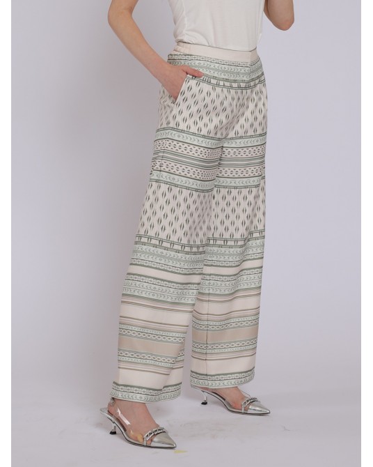 Green Suji Palazzo Pants