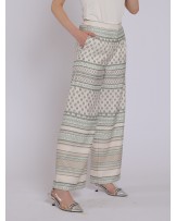 Green Suji Palazzo Pants