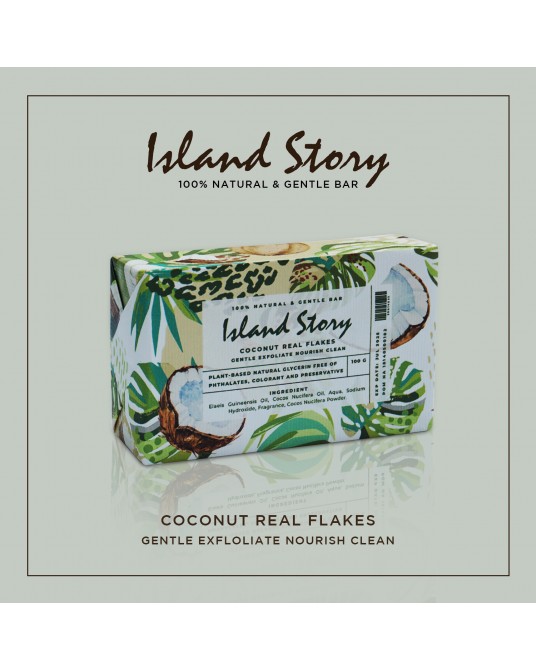 Coconut Real Flakes Soap 100 Gr