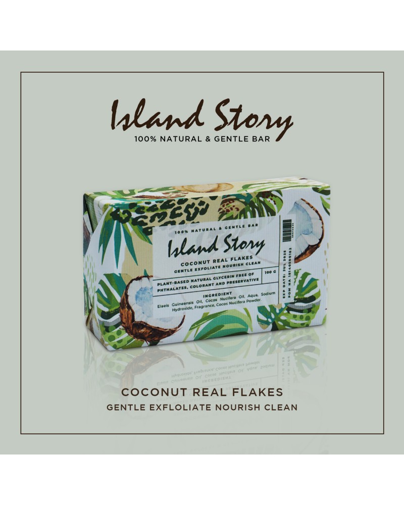 Coconut Real Flakes Soap 100 Gr