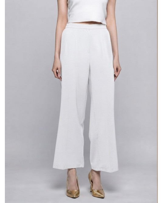 White Valentino Palazzo Pants